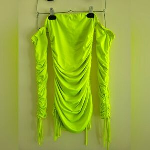 Neon Green Mini Dress